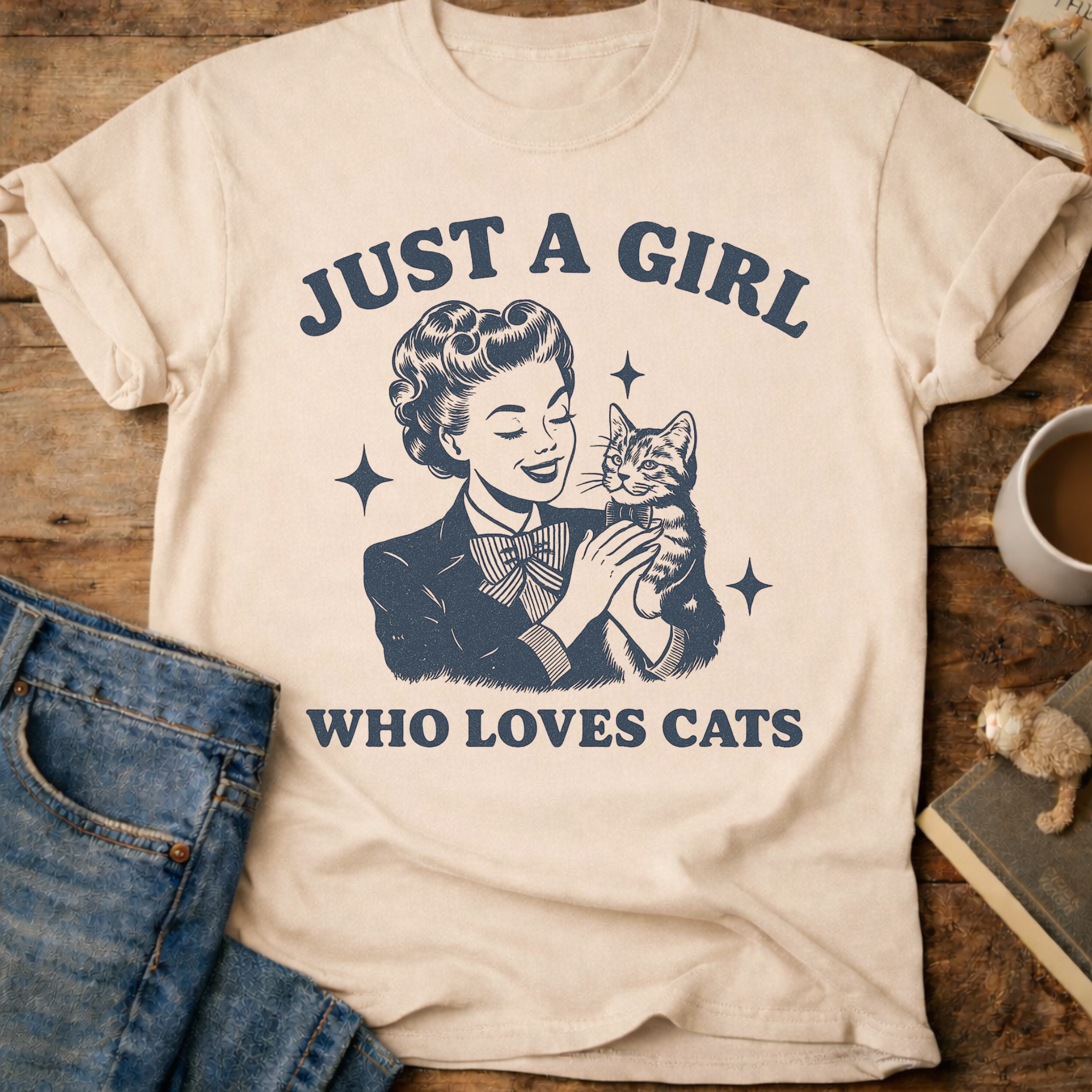 Just a Girl Who Loves Cats T-Shirt