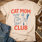 Cat Mom Club T-Shirt