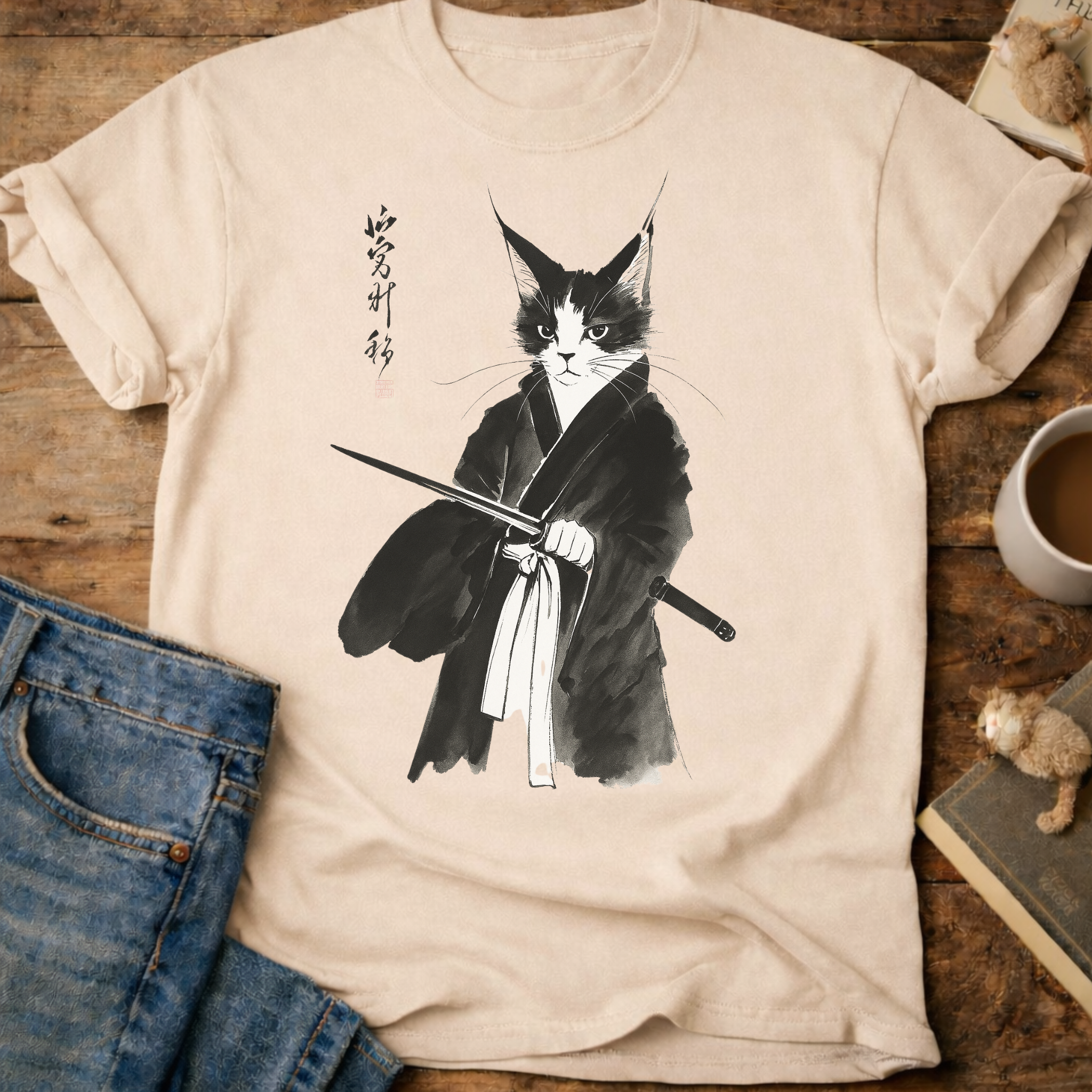Samurai Cat T-Shirt