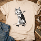 Skateboard Cat T-Shirt