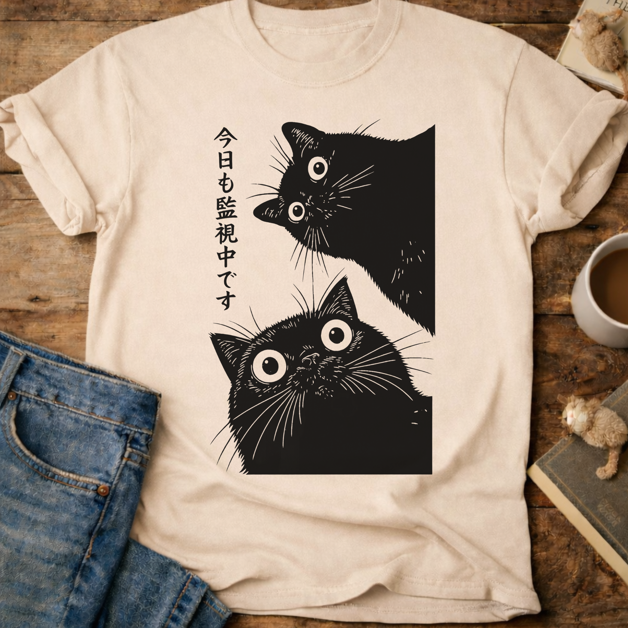 Peek Cat T-Shirt