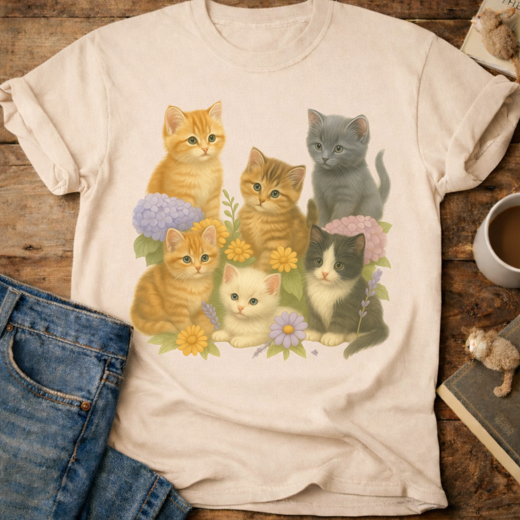Cute Kitten Cluster T-Shirt