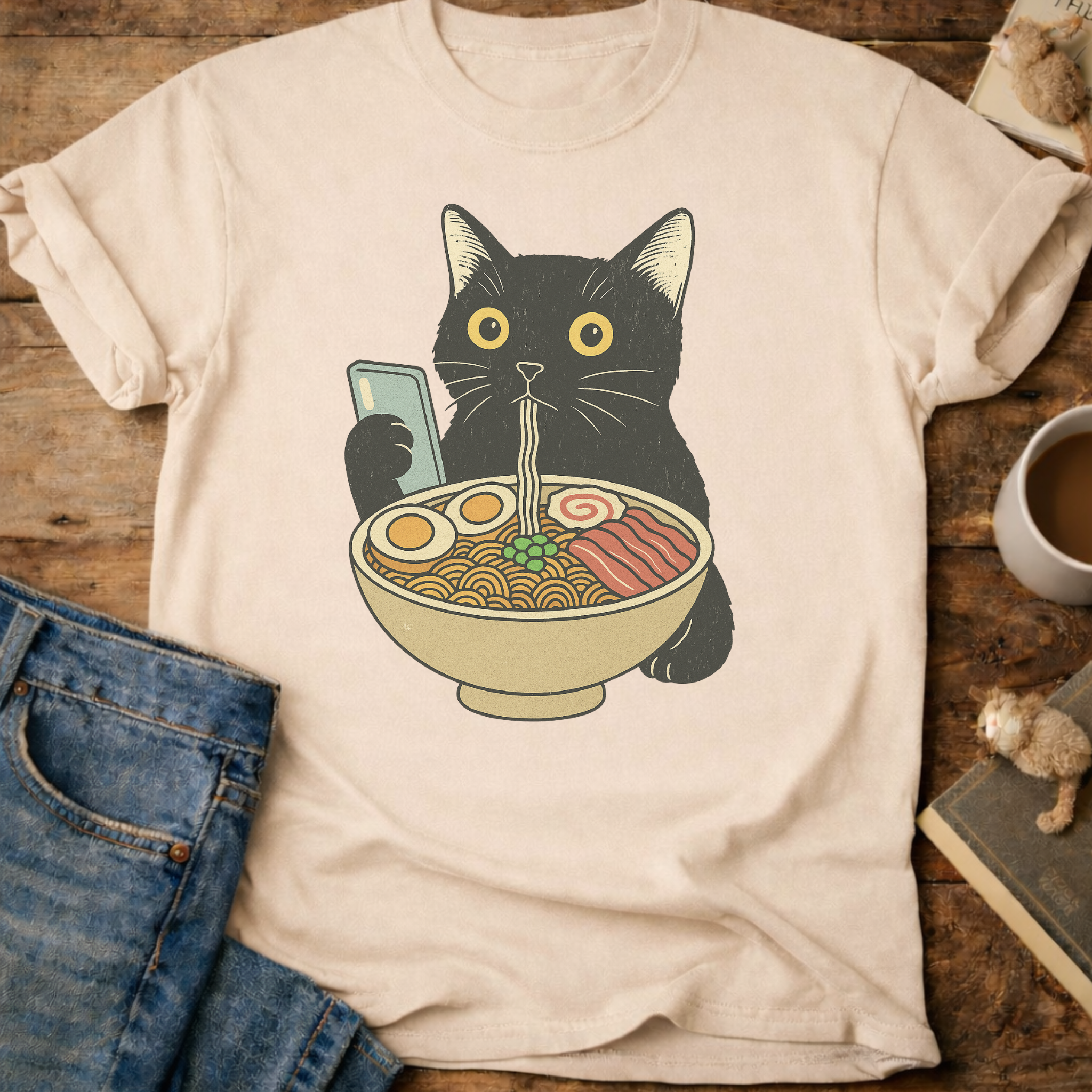 Ramen Date Cat T-Shirt