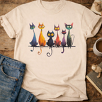 Whimsical Cats T-Shirt