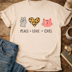 Peace Love Cats T-Shirt