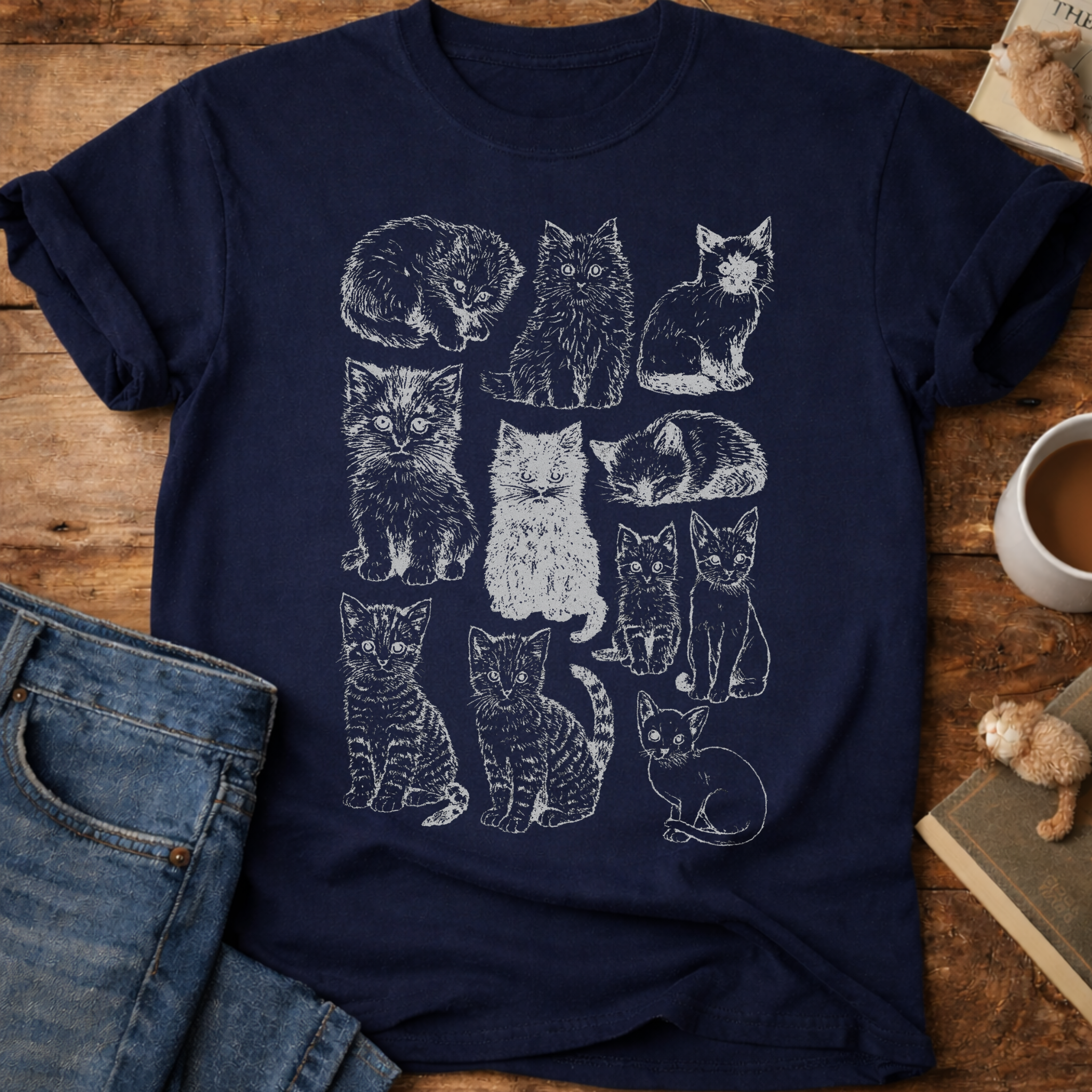 Cat Sketches T-Shirt