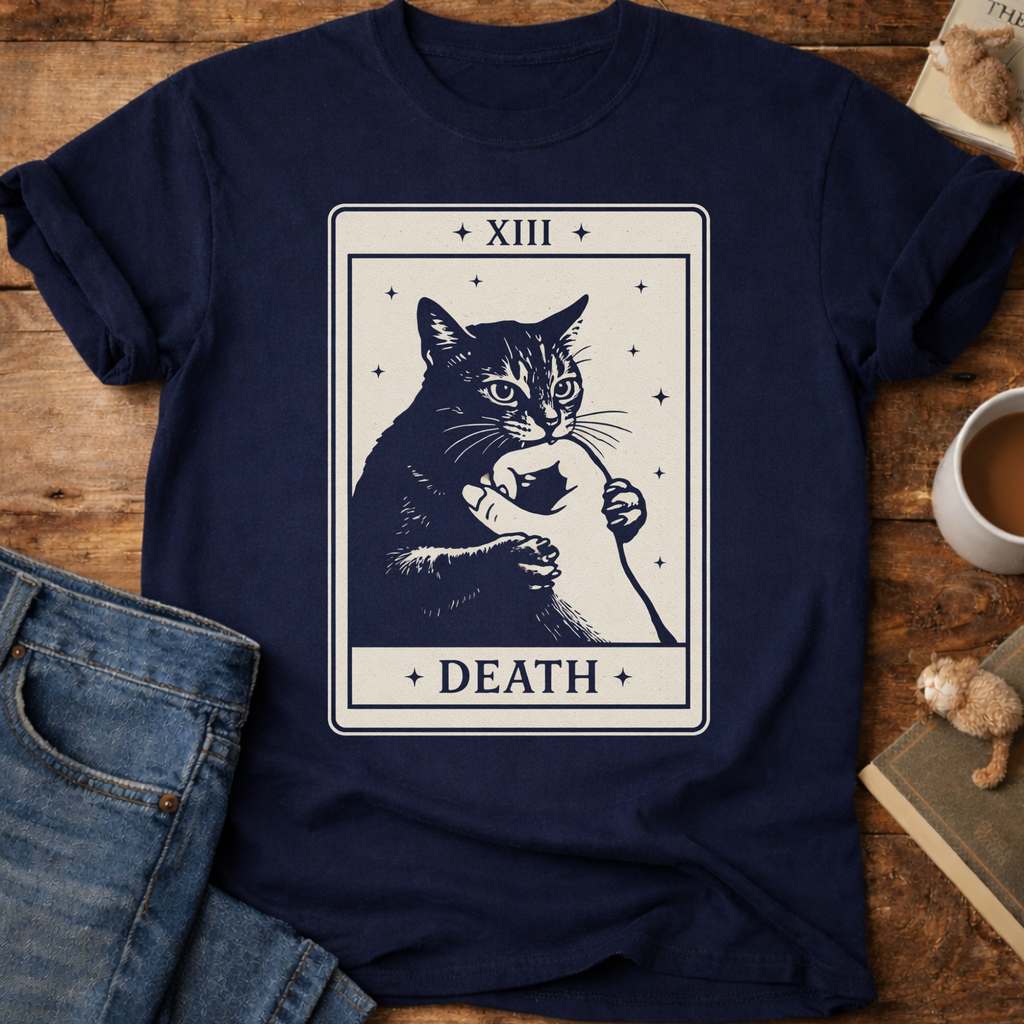Death Tarot Cat T-Shirt