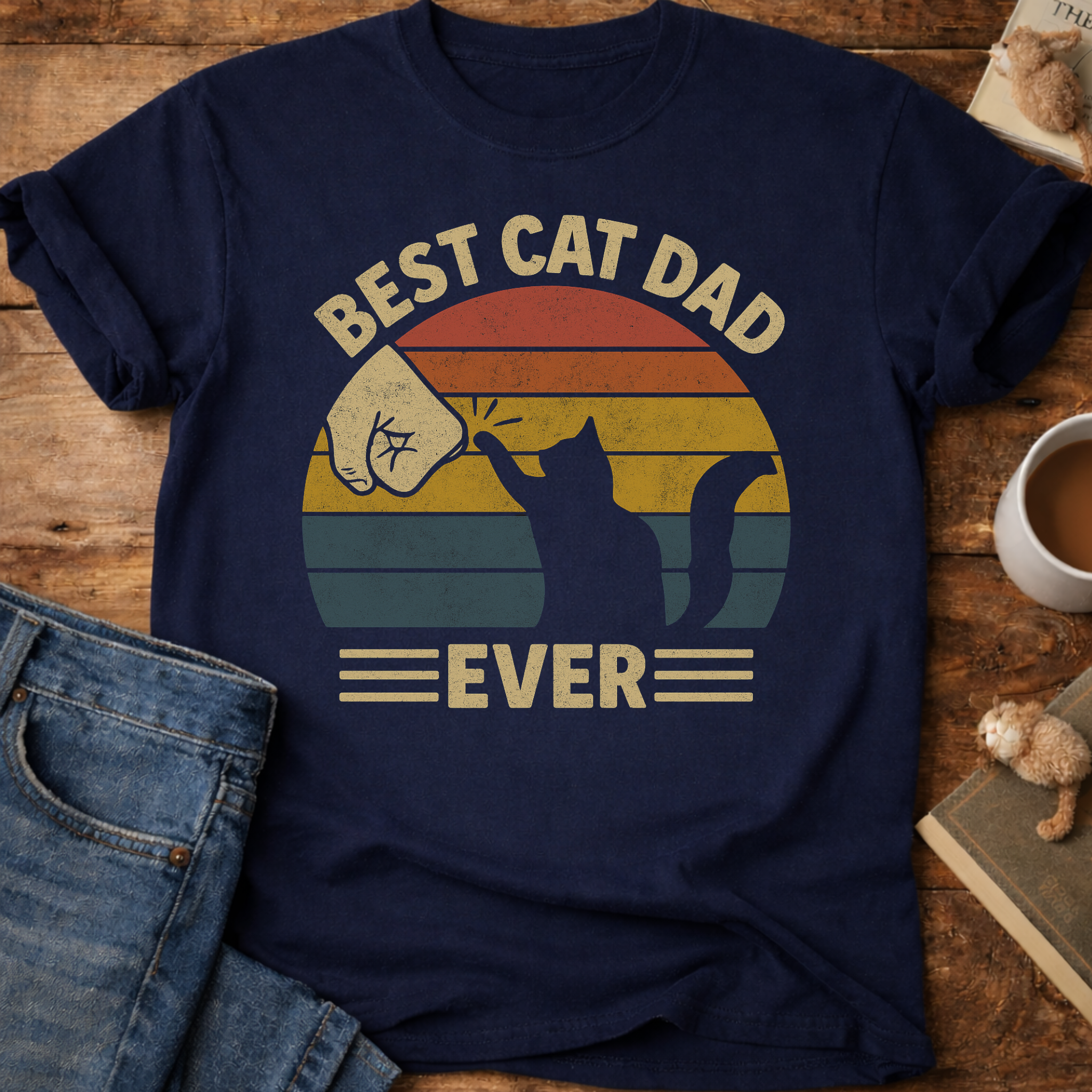 Best Cat Dad Ever T-Shirt