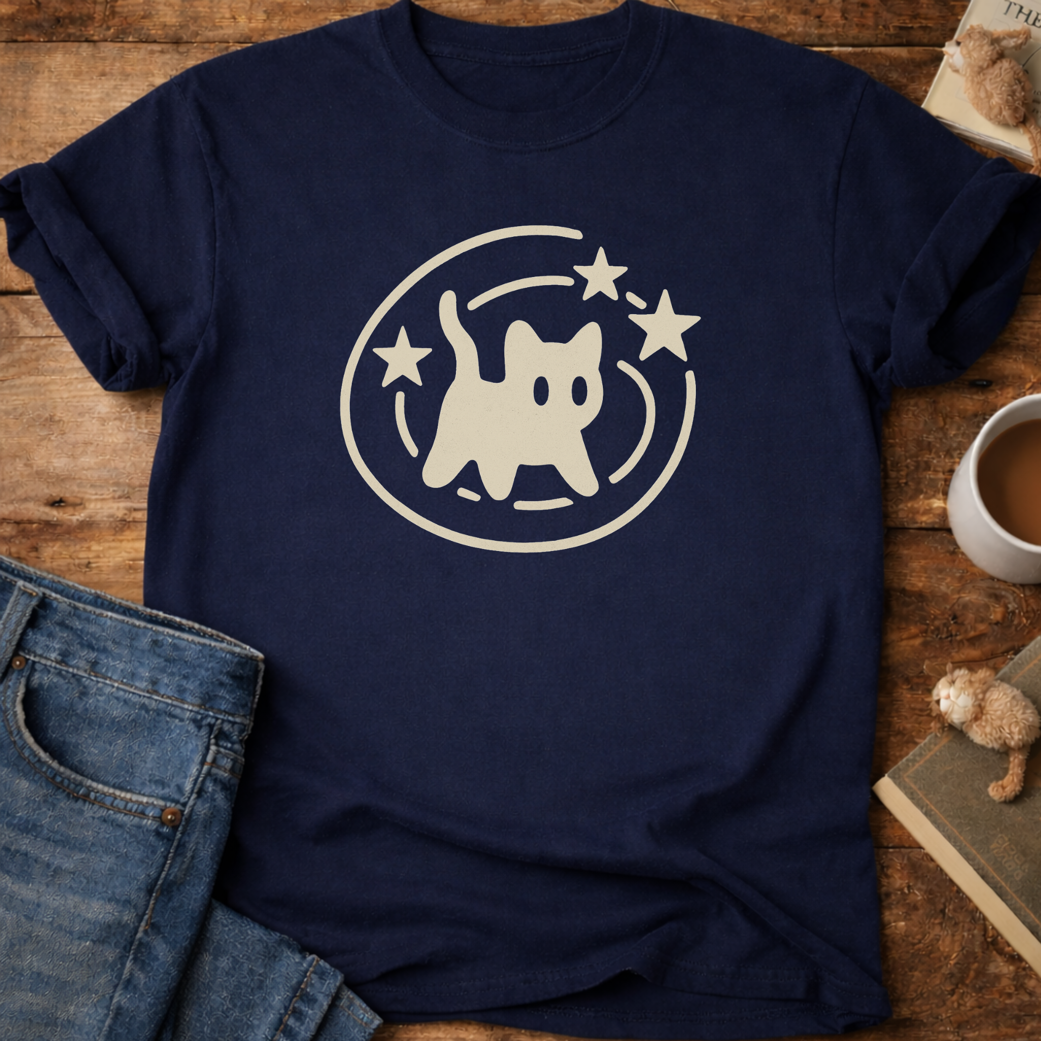 Retro Space Cat T-Shirt