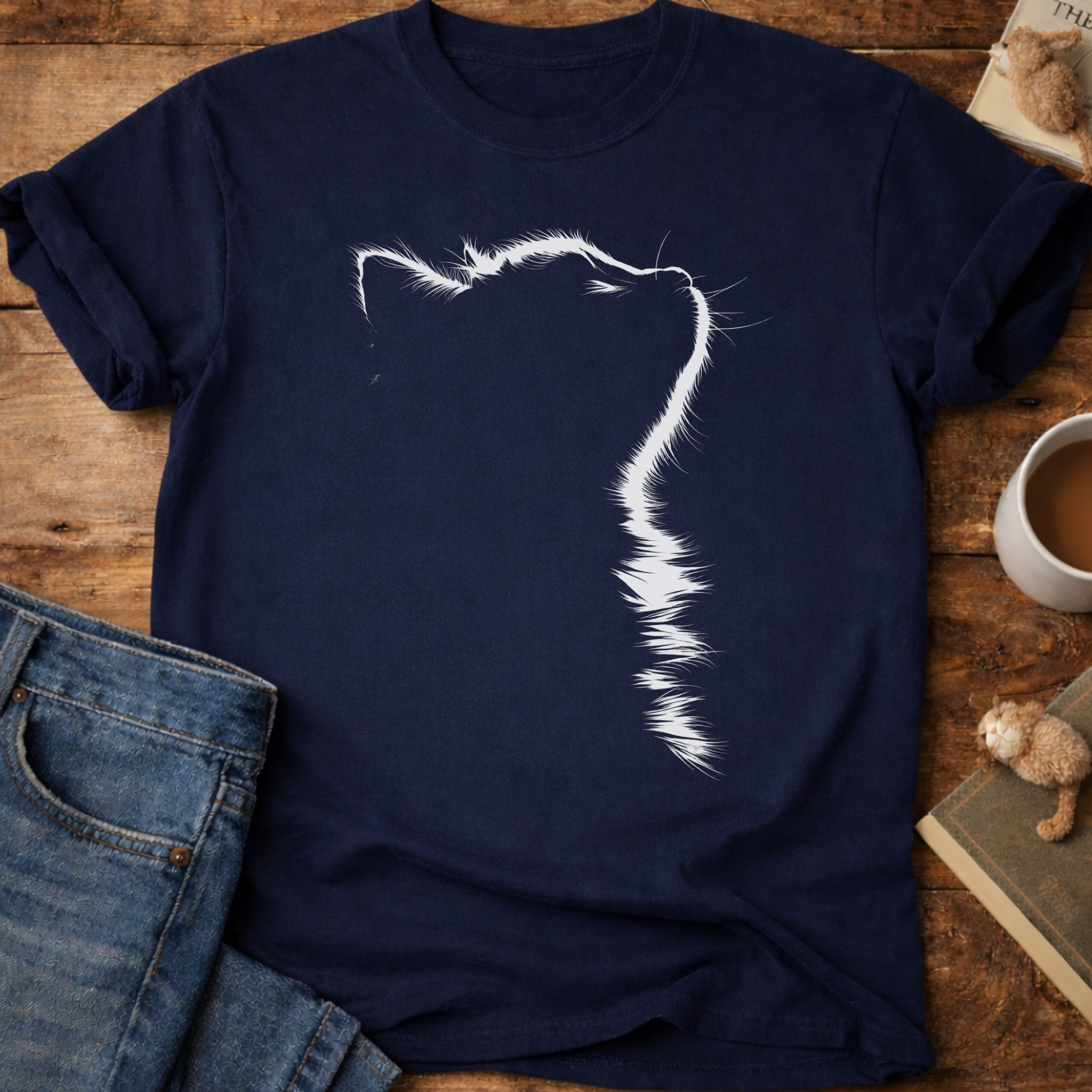 Cat Silhouette T-Shirt