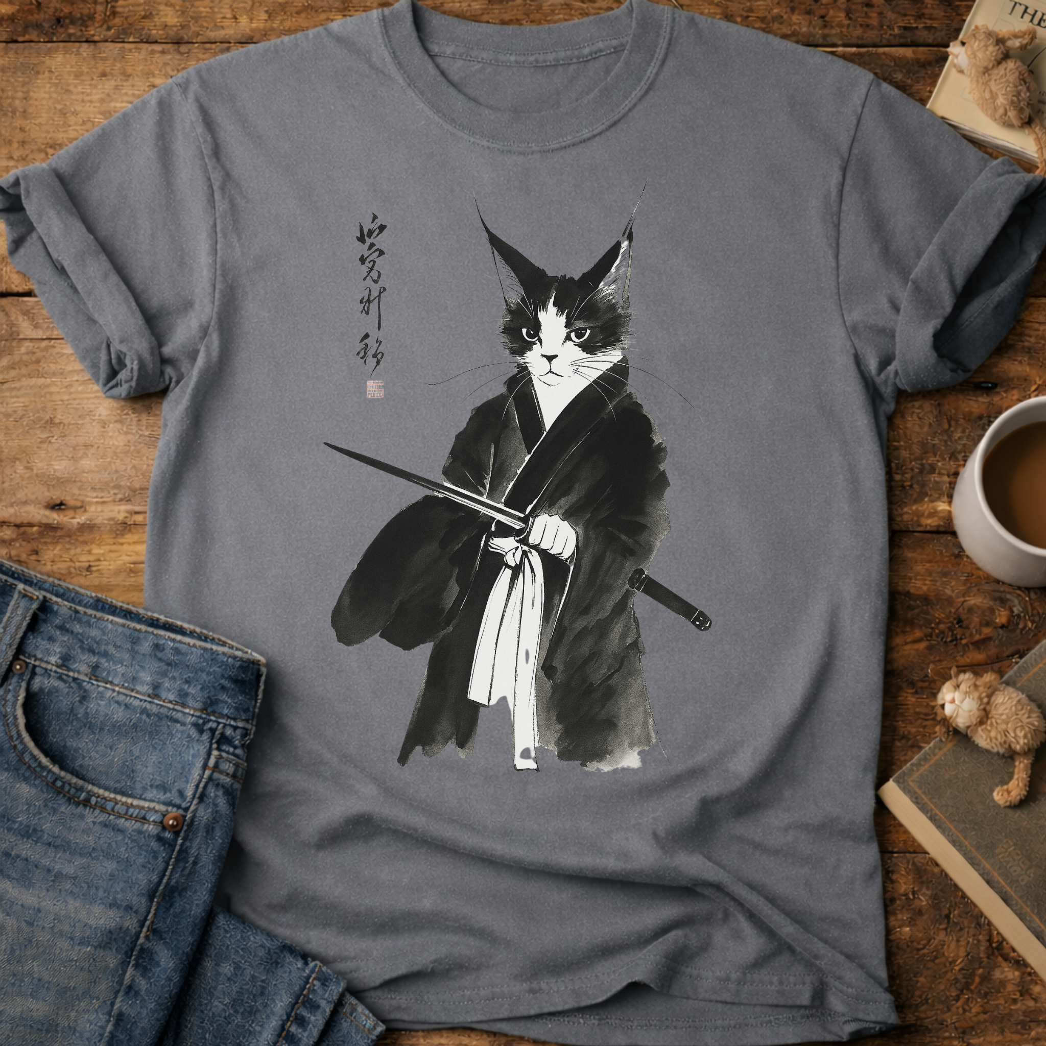 Samurai Cat T-Shirt