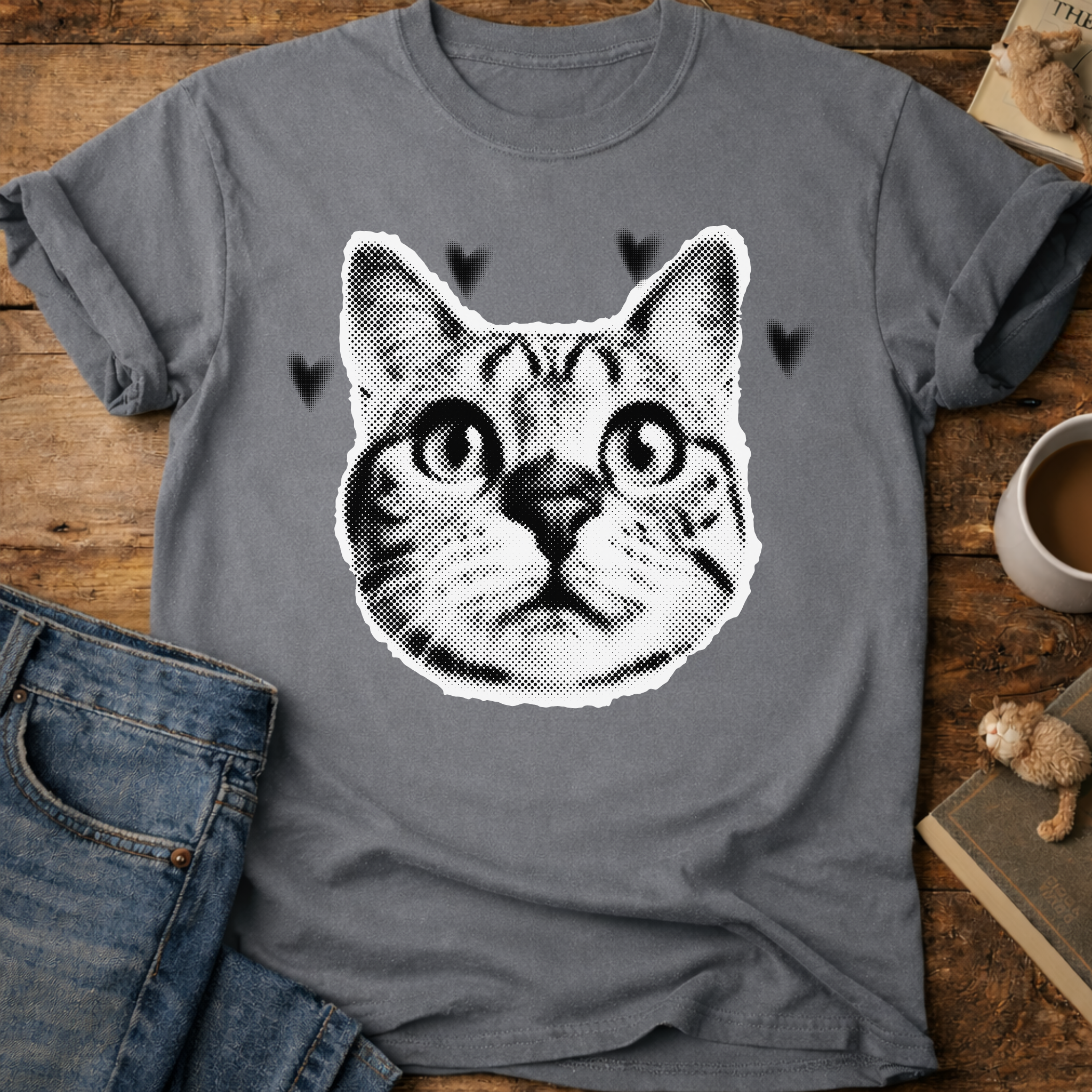 Cute Cat Face T-Shirt