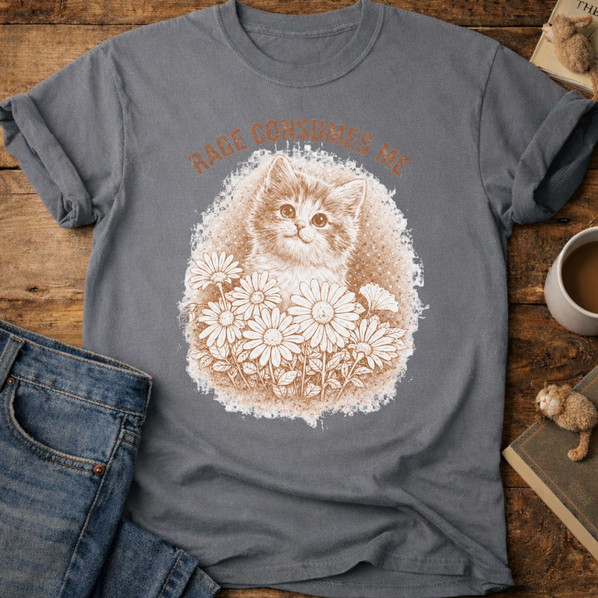 Rage Consumes Me Cat T-Shirt