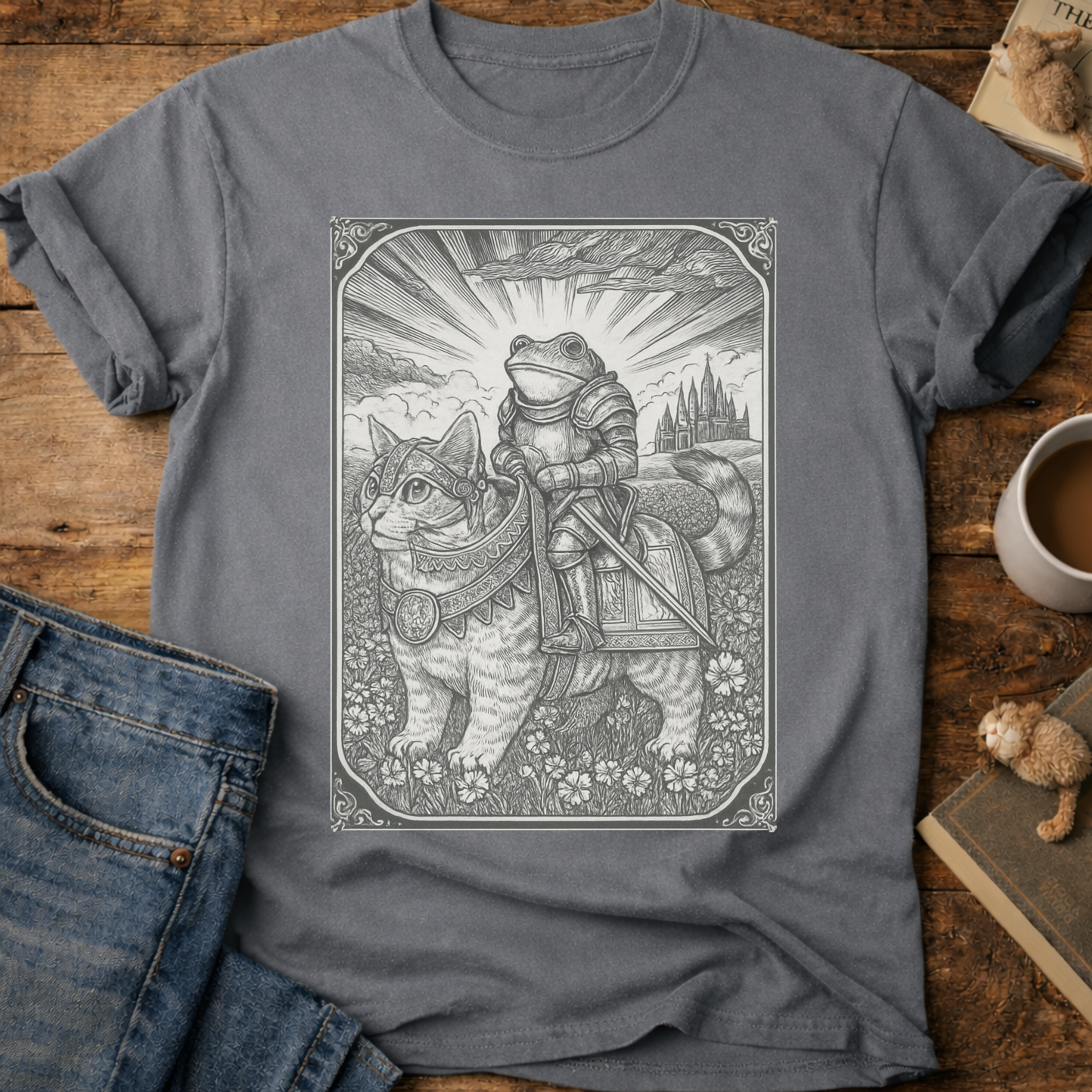 Frog Knight Graphic T-Shirt