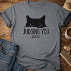 Cat "Judging You Silently" T-Shirt
