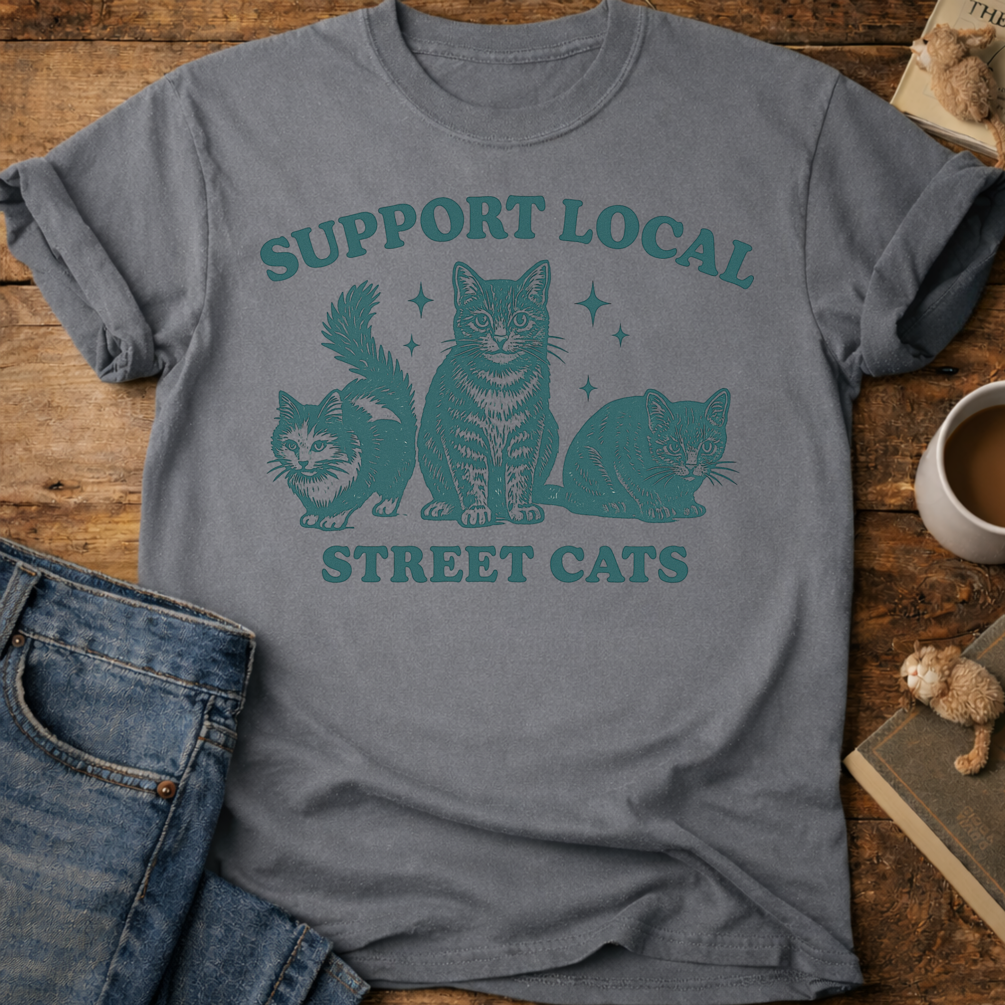 Support Local Street Cats T-Shirt