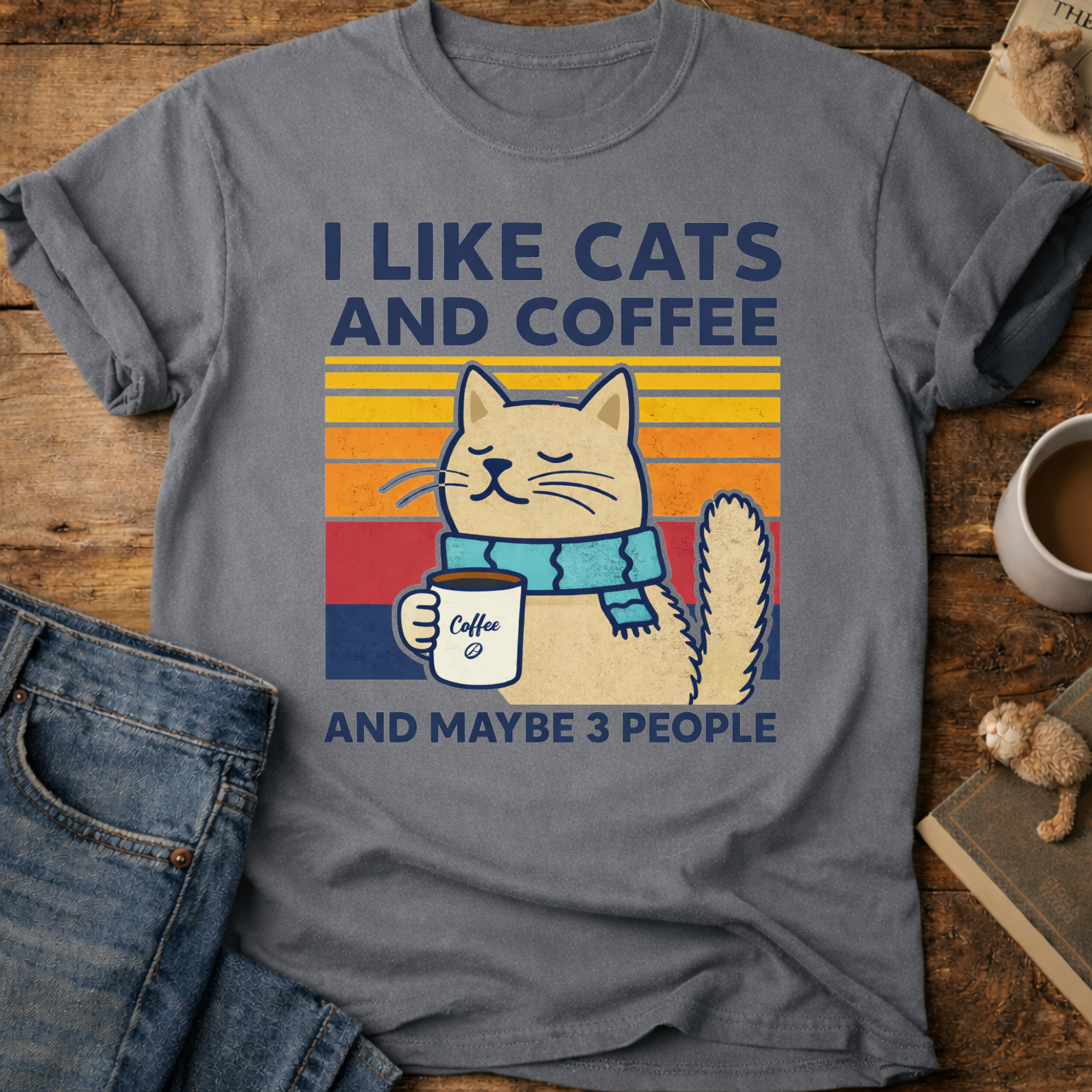 I Like Cats And Coffee T-Shirt