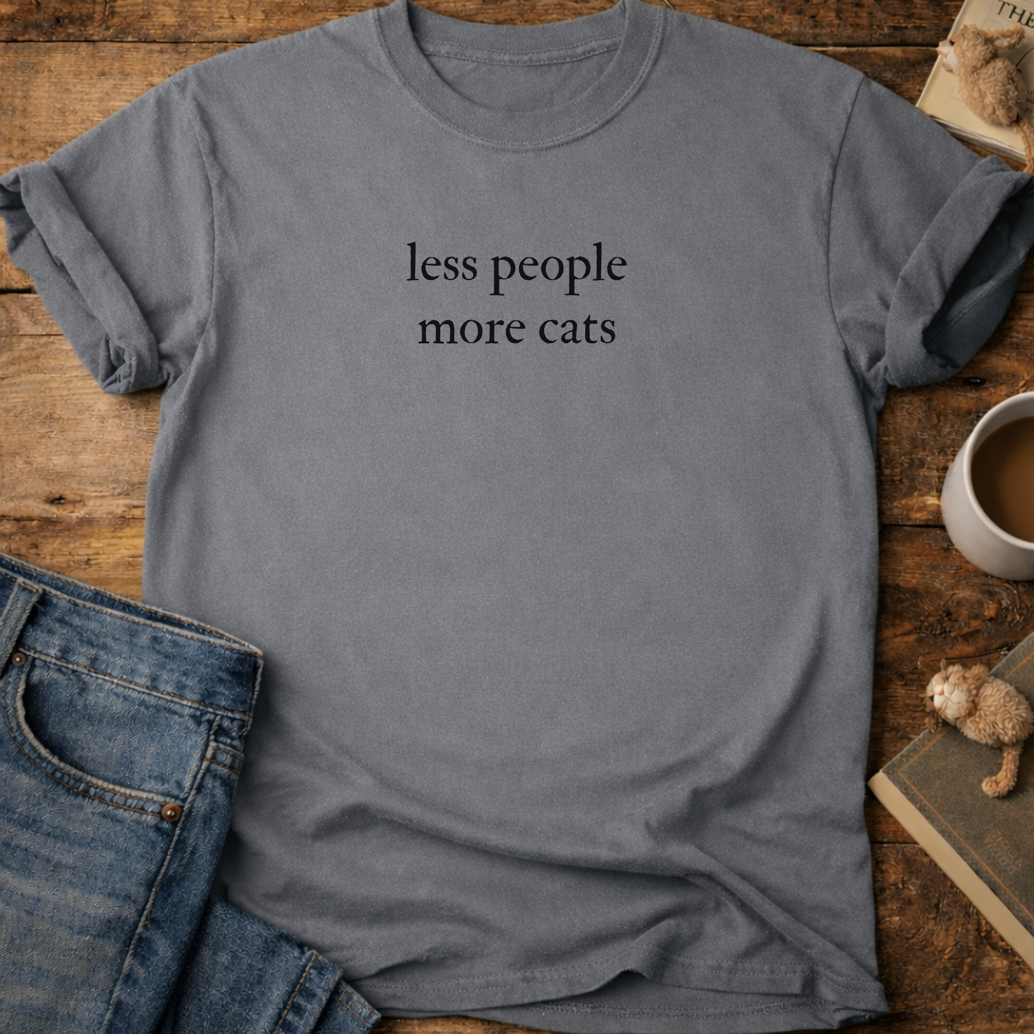 Less People More Cats T-Shirt