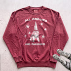 All Oopsies No Daisies Cat Sweatshirt - Crimson