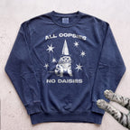 All Oopsies No Daisies Cat Sweatshirt - True Navy