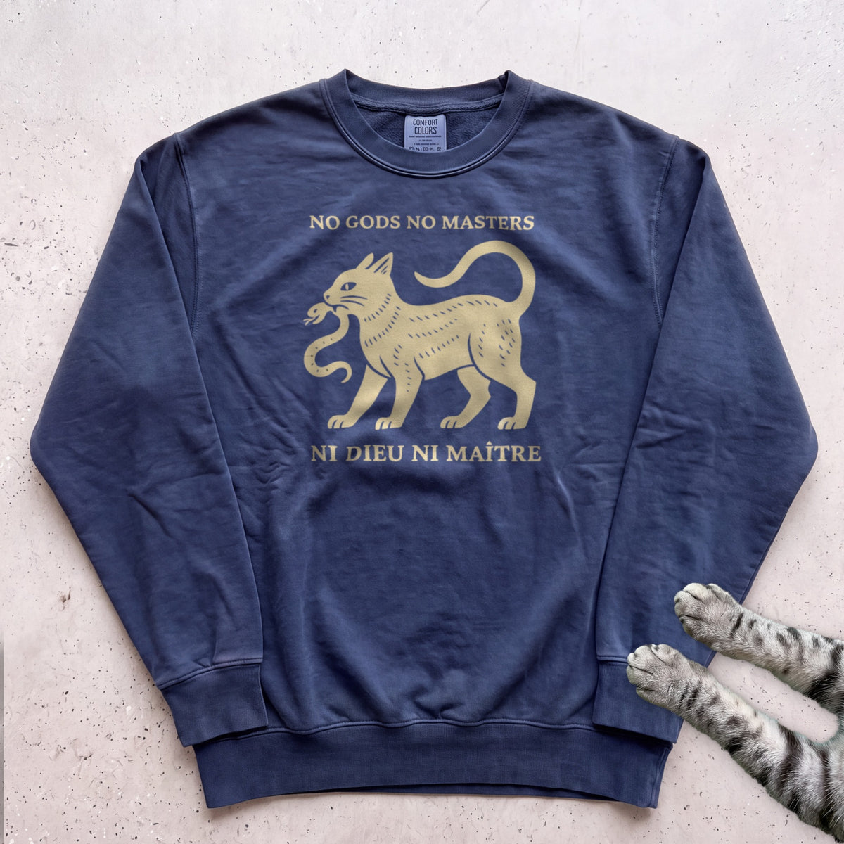 Anarchist Cat Sweatshirt - True Navy