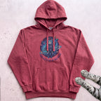 Astronaut Cat Hoodie - Crimson