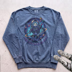 Astronaut Cat Sweatshirt - Blue Jean