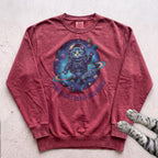 Astronaut Cat Sweatshirt - Crimson