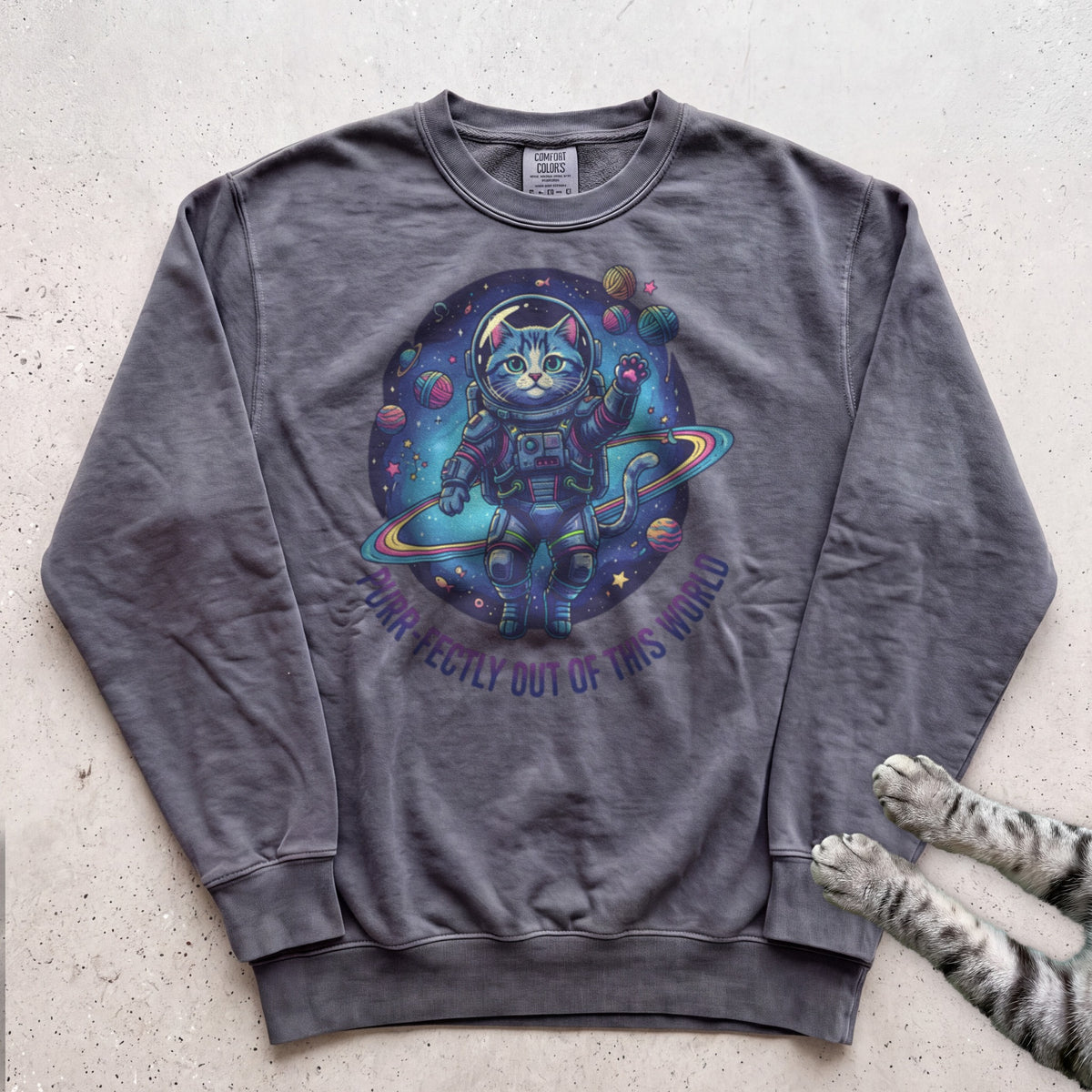 Astronaut Cat Sweatshirt - Pepper
