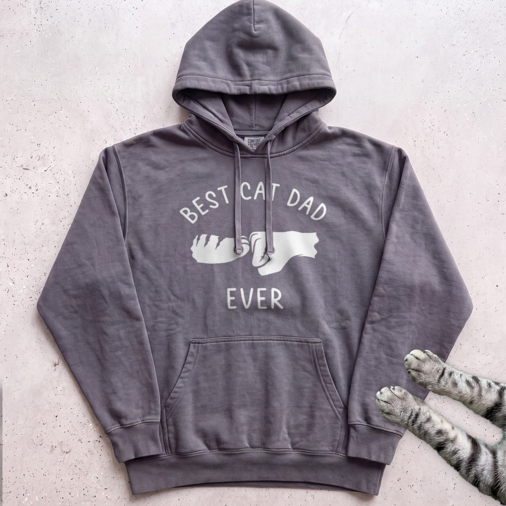 Best Cat Dad Ever Fist Bump Hoodie - Pepper