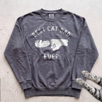 Best Cat Dad Ever Fist Bump Sweatshirt - Pepper