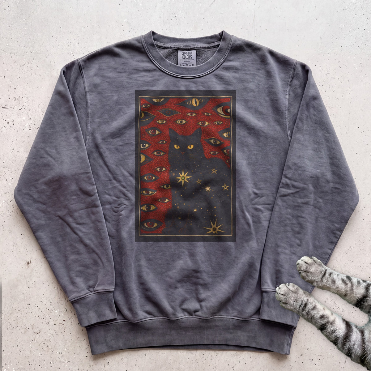Black Cat Magick Sweatshirt - Pepper