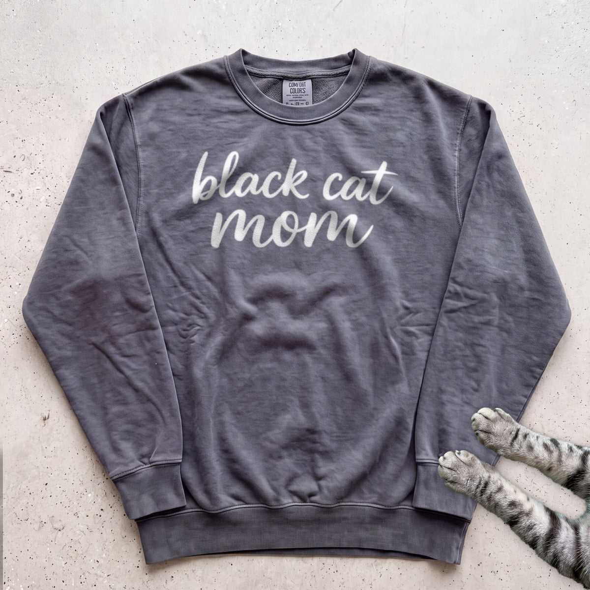 Black Cat Mom Sweatshirt - Pepper