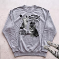 Born to Dilly Dally, Forced to Lock In Cat Sweatshirt - Grey