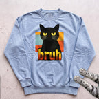 Bruh Cat Sweatshirt - Chambray