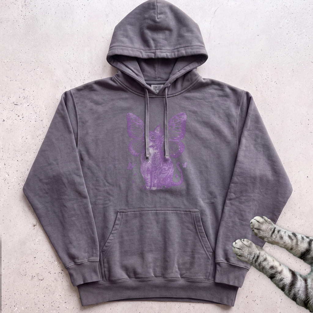 Butterfly Cat Hoodie - Pepper
