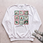 Cat Advent Windows Sweatshirt - White