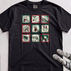 Cat Advent Windows T-Shirt - Black