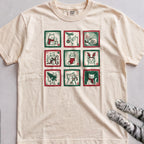 Cat Advent Windows T-Shirt - Ivory