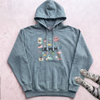 Cat Care Cat Mom Hoodie - Seafoam
