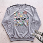 Cat Care Cat Mom Sweatshirt - Grey