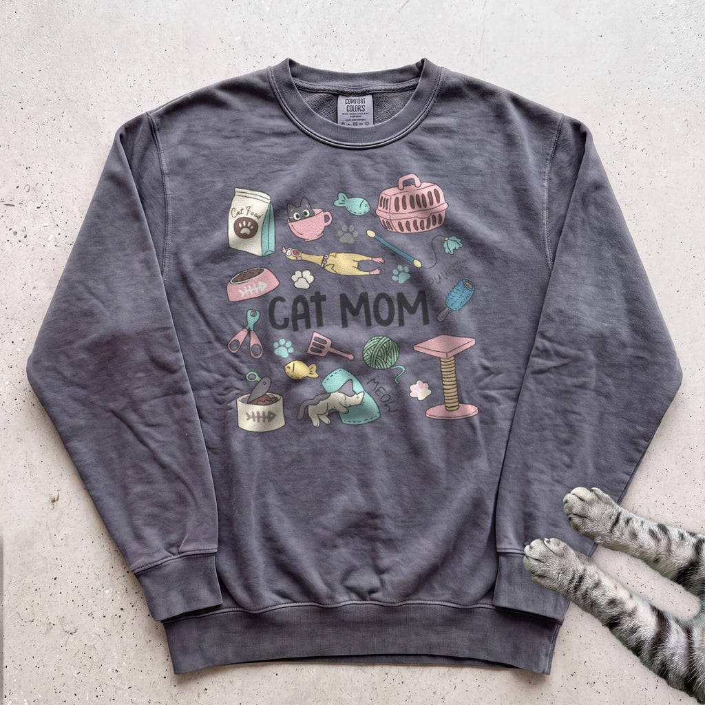 Cat Care Cat Mom Sweatshirt - Pepper