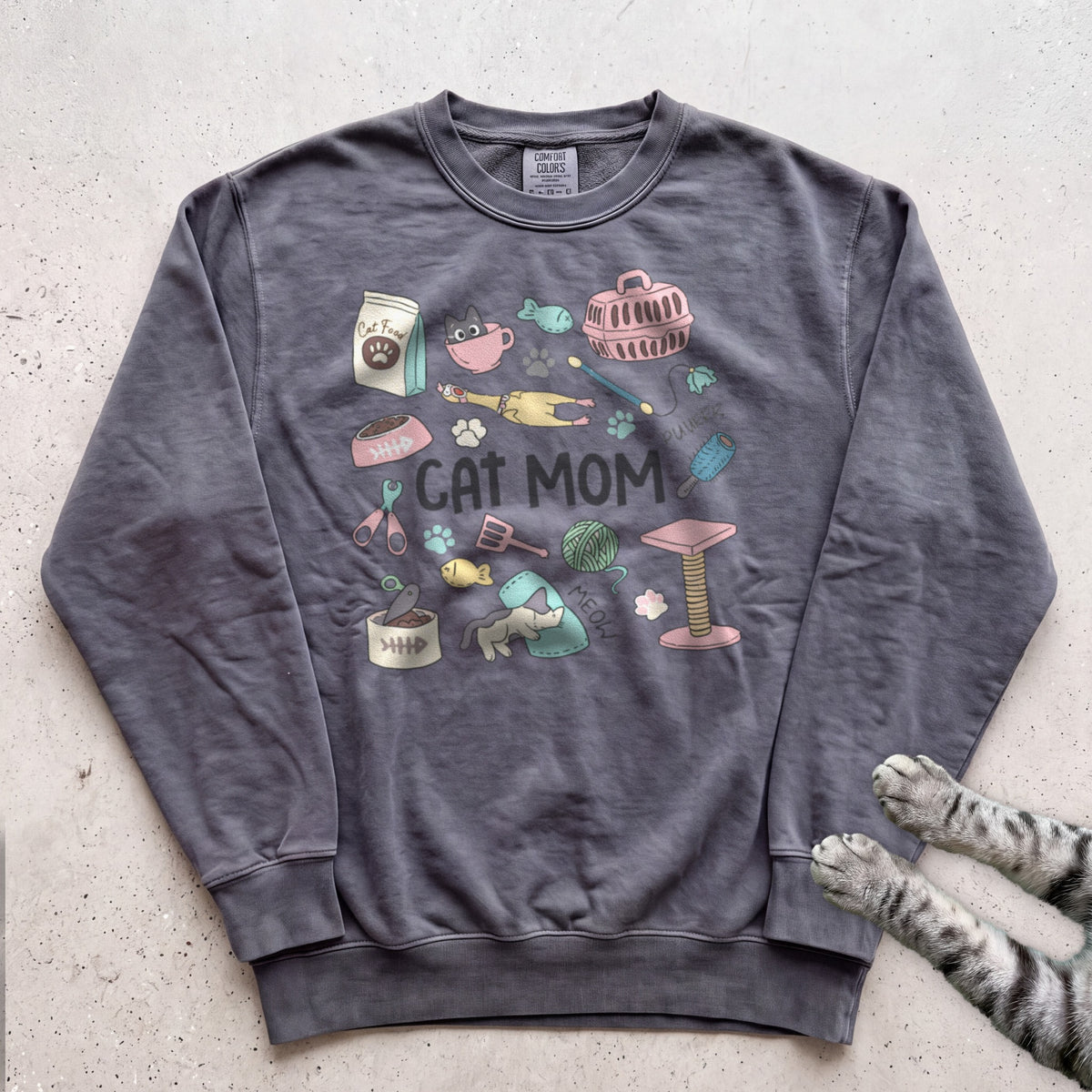 Cat Care Cat Mom Sweatshirt - Pepper