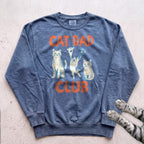 Cat Dad Club Sweatshirt - Blue Jean