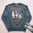 Cat Dad Club Sweatshirt - Blue Spruce