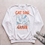 Cat Dad Club Sweatshirt - White