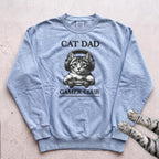 Cat Dad Gamer Club Sweatshirt - Chambray