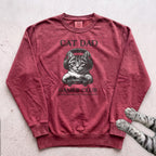 Cat Dad Gamer Club Sweatshirt - Crimson