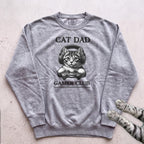 Cat Dad Gamer Club Sweatshirt - Grey