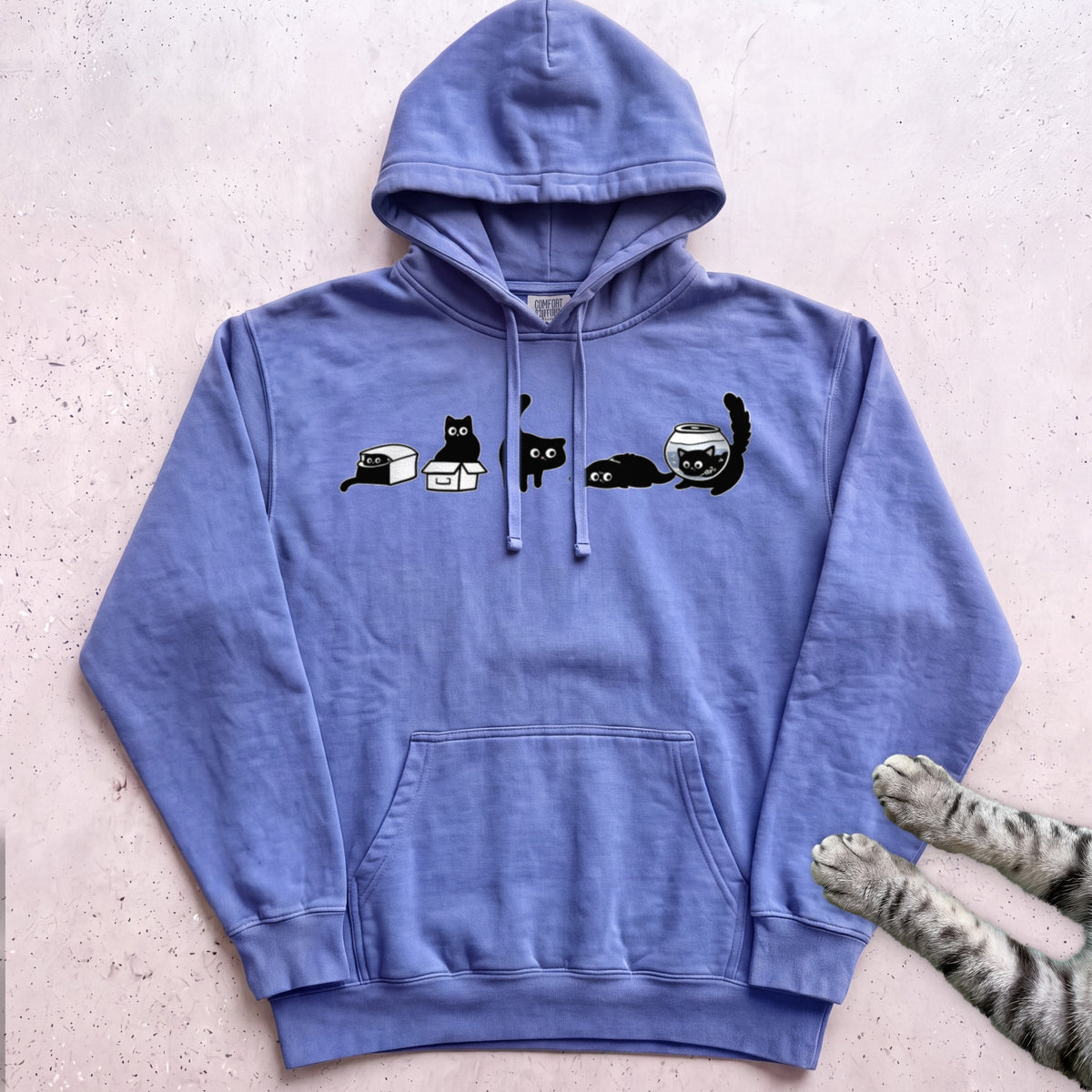 Cat Evolution Hoodie - Flo Blue